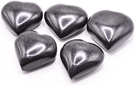 Black Onyx Heart Gemstone Crystal Mineral Specimen