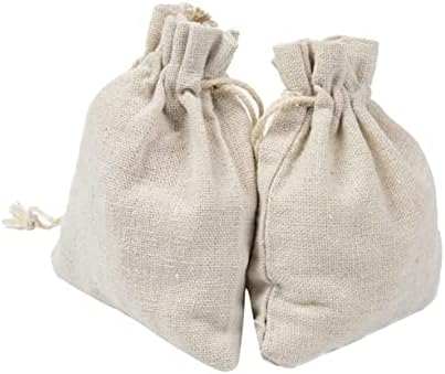 4pcs Cotton Drawstring Lavender Sachets Bags for Storage Tea Travel