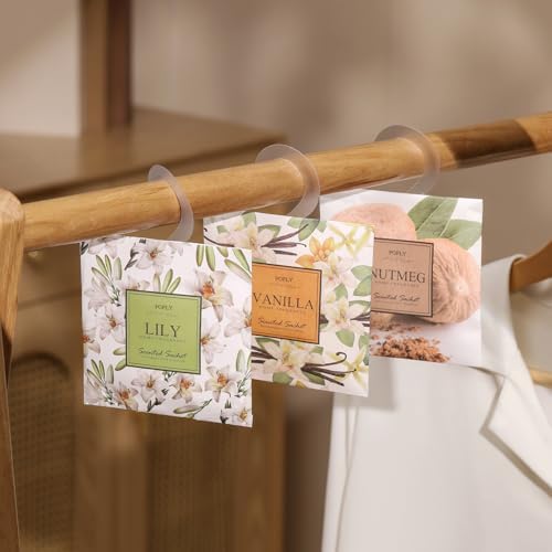 12 Pack Sakura Scented Air Freshener Sachets for Drawer and Closet
