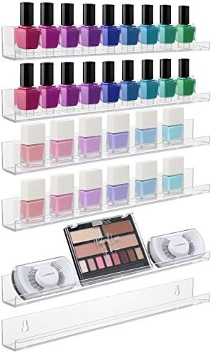Sorbus Acrylic Nail Polish Organizer Rack 6 Pack