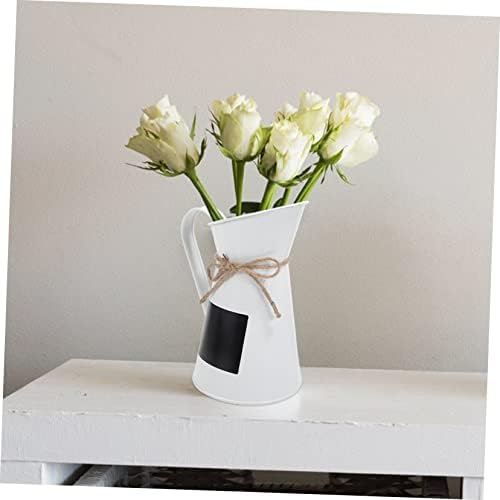 Rustic Metal Flower Bucket Farmhouse Style Plant Pot