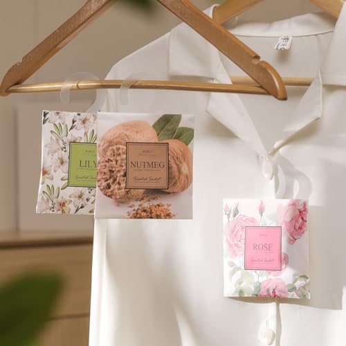 12 Pack Sakura Scented Air Freshener Sachets for Drawer and Closet
