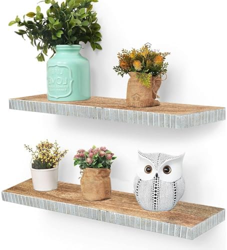 Moxly Floating Wall Shelves Set of 2