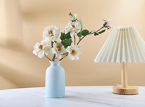 Blue Small Ceramic Vase for Home Decor and Centerpieces