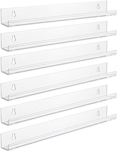 Sorbus Acrylic Nail Polish Organizer Rack 6 Pack