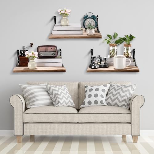 3 Set Deep Floating Shelves for Wall Decor
