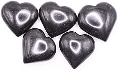 Black Onyx Heart Gemstone Crystal Mineral Specimen