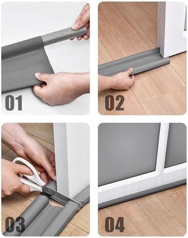 Under Door Draft Stopper for Heat and Noise Control