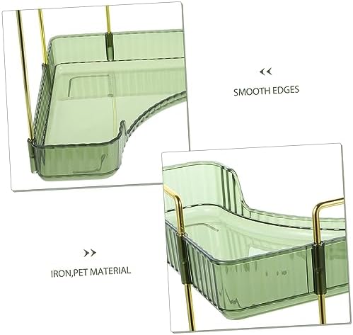 Transparent Two Corner Shelf Organizer for Bathroom and Kitchen