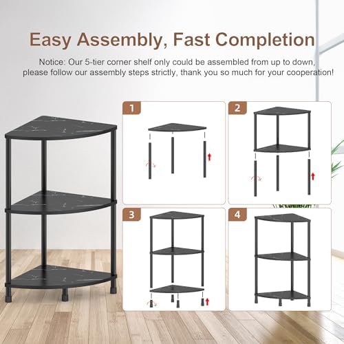 Greatseas Book Small Corner Shelf 3 Tier Display