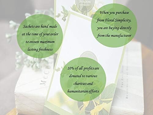 Honeysuckle Scented Sachets Pack of 3 Spring Summer