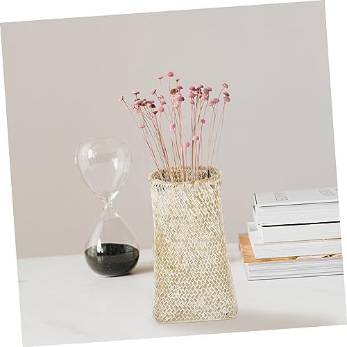 Handmade Seagrass Woven Decorative Vase for Home Display