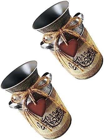 ERINGOGO 2pcs Vintage Flower Bucket Vase