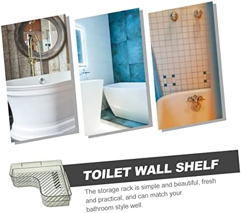 GLEAVI Green Wall-Mounted Bathroom Corner Shelf Storage Rack
