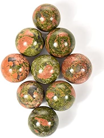 HQRP 20mm Unakite Sphere Polished Crystal Mineral Specimen - 1PC