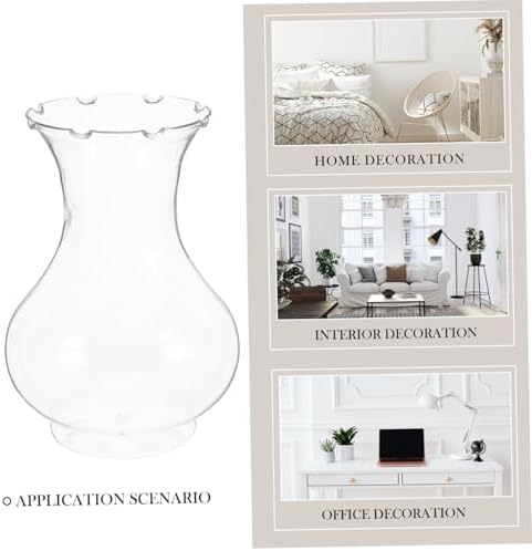 POPETPOP 4pcs Clear Hydroponic Vases for Indoor Plant Propagation Wedding Centerpieces