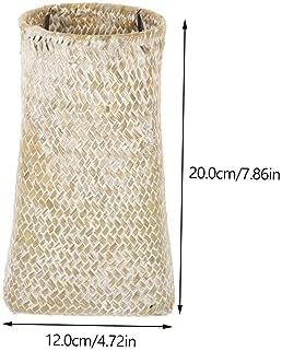 Handmade Seagrass Woven Decorative Vase for Home Display