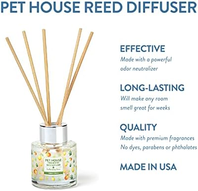 One Fur All Pet House Reed Diffuser Set - Fresh Citrus