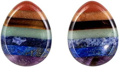 Rockcloud Worry Stone Water Drop Shape Mixed Stones Pack of 2