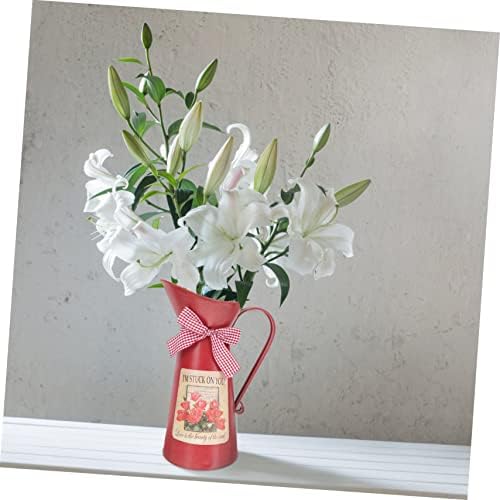 POPETPOP Iron Flower Vase Rustic Decor Bucket