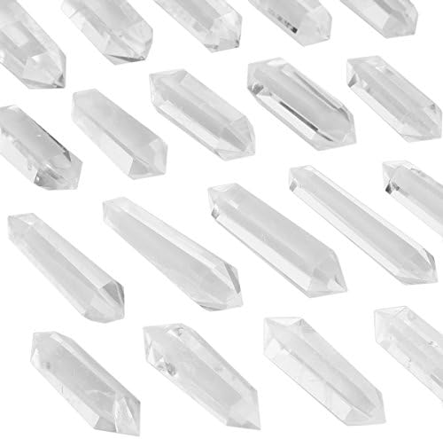 Rockcloud Rock Quartz Healing Crystal Double Terminated Point Figurine