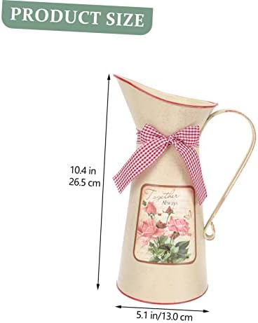 Rustic Metal Flower Bucket Vase for Home Decor 1