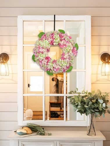20 Inch Artificial Hydrangea Door Wreath