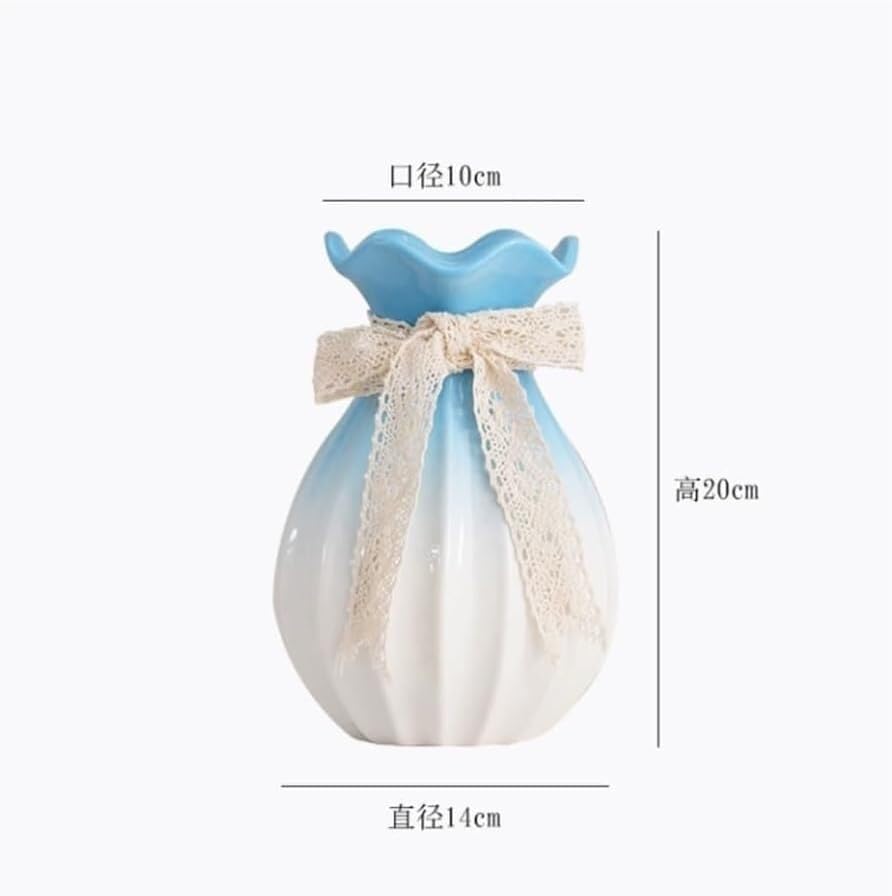 Gradient Ceramic Vase for Dried Flowers Decor