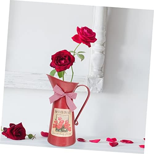 POPETPOP Iron Flower Vase Rustic Decor Bucket