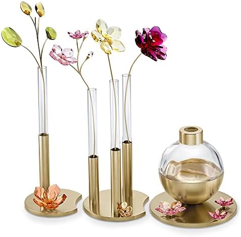 Swarovski Garden Tales Decorative Vase with Gold Tone Base