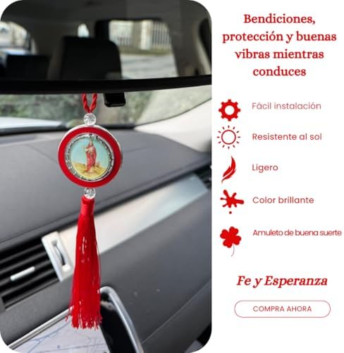 Santa Barbara Hanging Medal for Car or Home