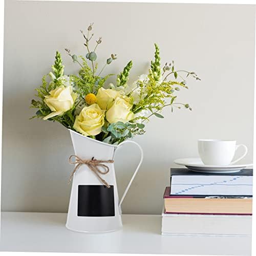 Rustic Metal Flower Bucket Farmhouse Style Plant Pot