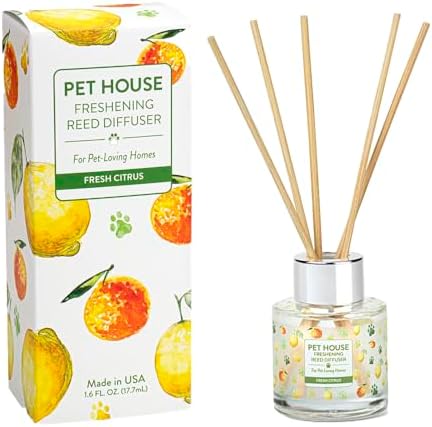 One Fur All Pet House Reed Diffuser Set - Fresh Citrus