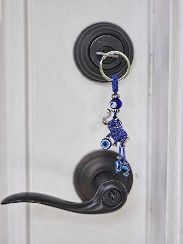 LUCKBOOSTIUM Evil Eye Elephant Keychain