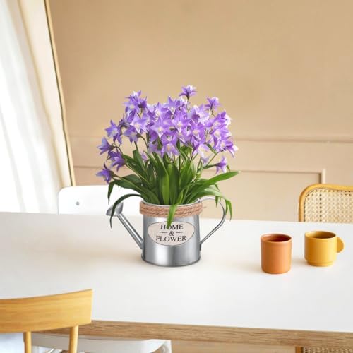 Ciieeo 3pcs Mini Iron Watering Can Flower Vase