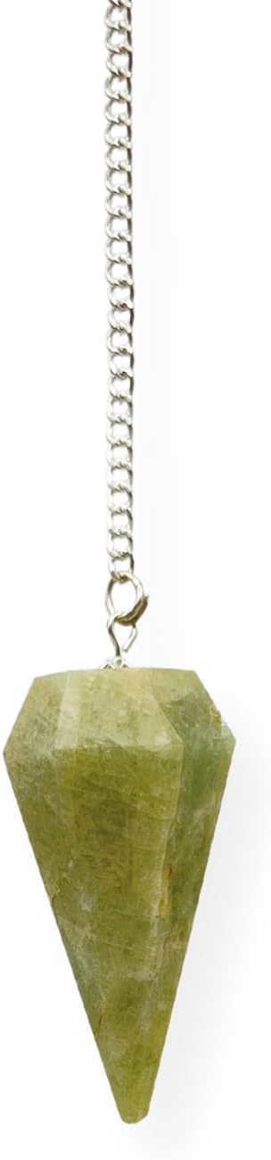 Natural Gemstone Crystal Faceted Pendulum