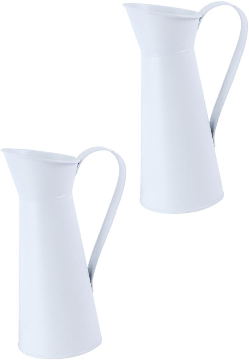 2pcs Simple Iron Vase for Modern Flower Arrangement
