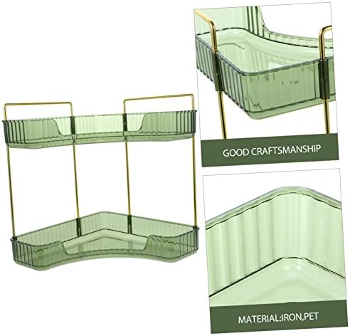Happyyami Triangle Corner Shelf Storage Organizer Space-Saver