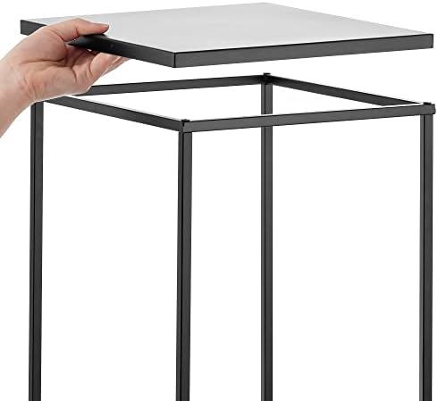 Inweder Black Plant Stand for Wedding Centerpieces 2 PCS