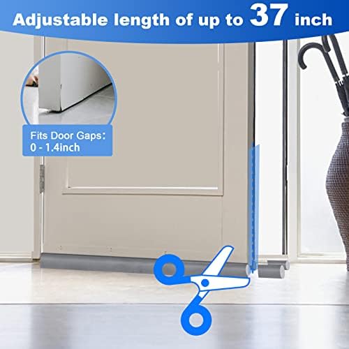 GWSNIO Door Draft Stopper 37 Inch Adjustable Seal 1