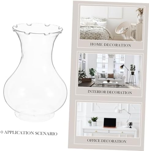 4pcs Clear Plastic Centerpiece Flower Vases with Nonslip Base and Robust Design