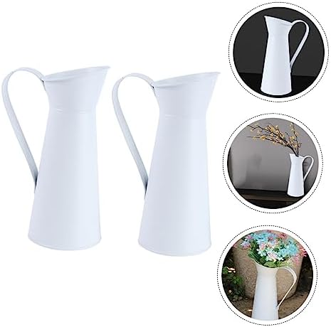2pcs Simple Iron Vase for Modern Flower Arrangement