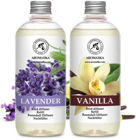 Vanilla Lavender Reed Diffuser Refill Set 34 Fl Oz