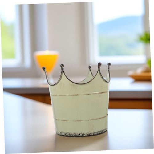 Retro Iron Flower Vase for Home Office Decor