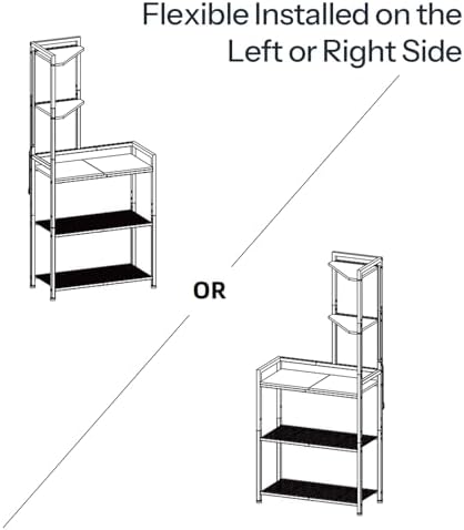 HOOBRO 5-Tier Corner Shelf with LED Light