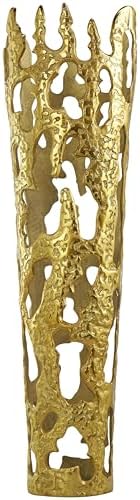 Deco 79 Gold Aluminum Decorative Vase