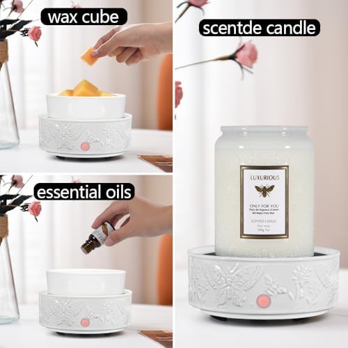 Butterfly Design Electric Candle Warmer for Wax Melts