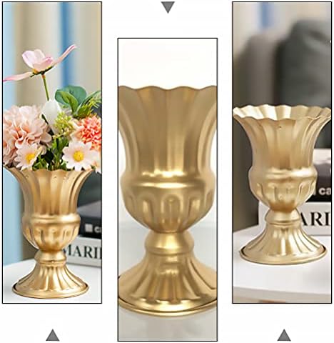BESTOYARD Vintage Golden Wrought Iron Flowerpot