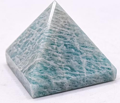 34mm Amazonite Pyramid 190ct Natural Gemstone Decor