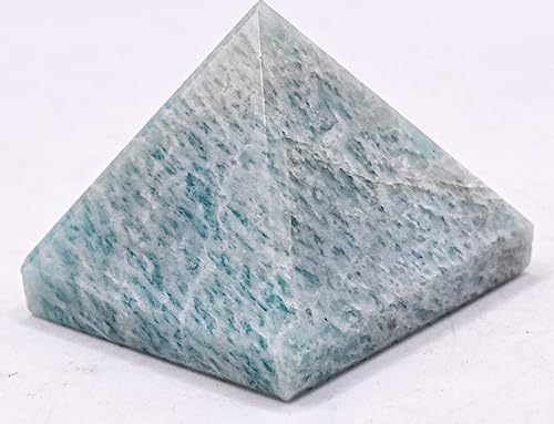 34mm Amazonite Pyramid 190ct Natural Gemstone Decor